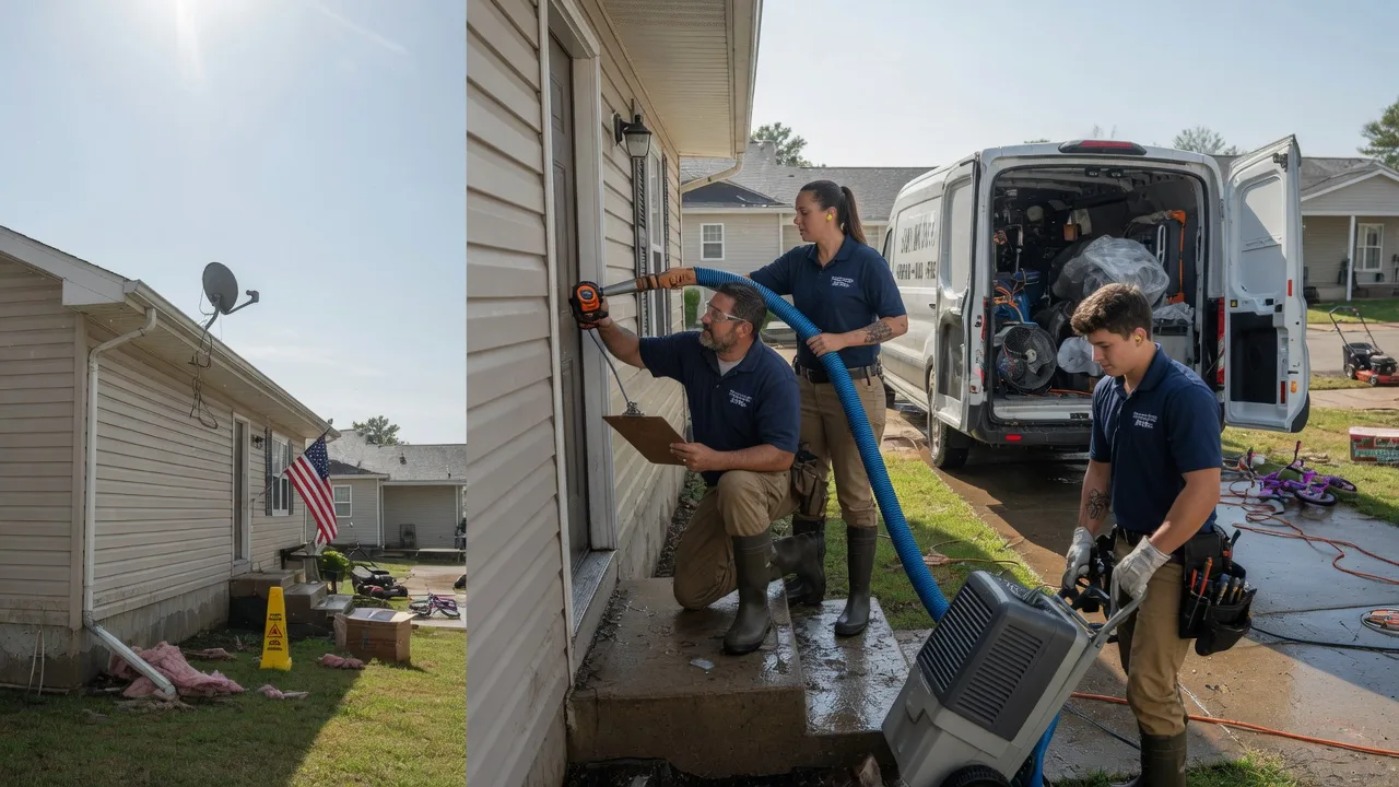 Ceiling Water Damage Restoration in Longton, KS near me